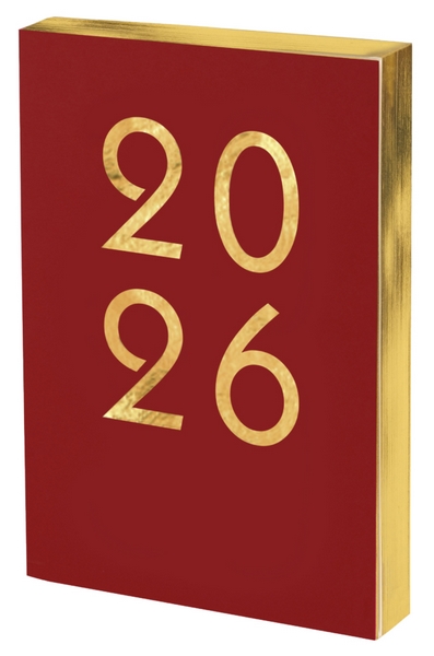 Kalendarz książkowy A5 Art DNS czerwony Antra